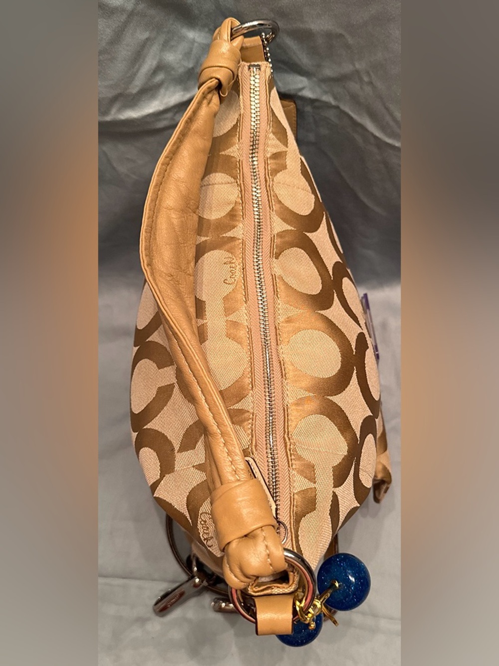 Coach Kristin Signature Op Art Hobo / Shoulder Bag - Picture 6 of 15